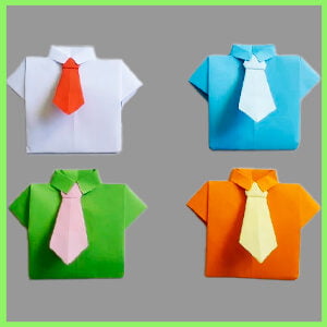 Origami para el DIA DEL PADRE | Camisa de papel